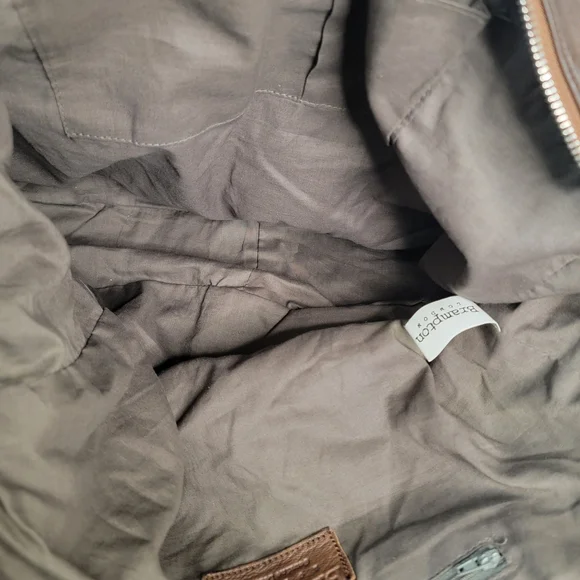 Brampton London Large Soft Leather Slouchy Utility Tote Bag Oversized Satchel - Picture 6 of 12